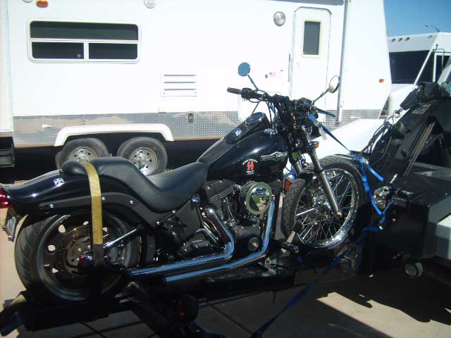 motor cycle -towing